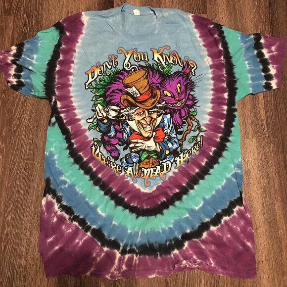 Liquid Blue Other - Grateful Dead Alice In Wonderland Mad Hatter XL T Shirt  Box T01